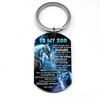 Let It Go - Wolf Multi Colors Personalized Keychain - A882