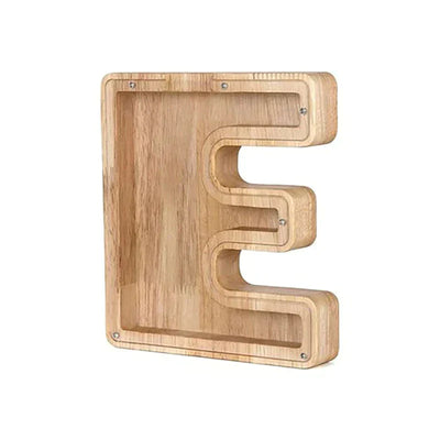 Wooden Letter Piggy Bank - Unique Gift For Your Child