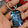 Dad To Son - Let It Go - Wolf Multi Colors Personalized Keychain - A882