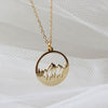 Mountain Forest Hollow Beautiful Plateau Round Necklace