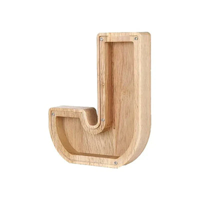 Wooden Letter Piggy Bank - Unique Gift For Your Child