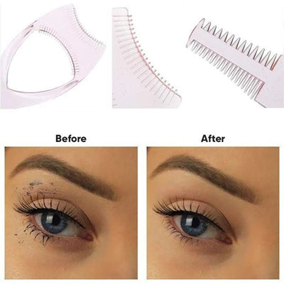 3 in 1 Eyelashes Tools Mascara Shield Applicator Guard