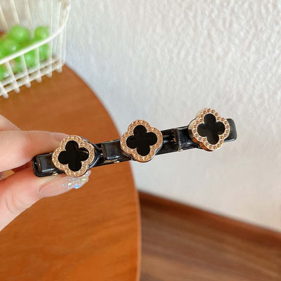 Floral Braided Hair Clips