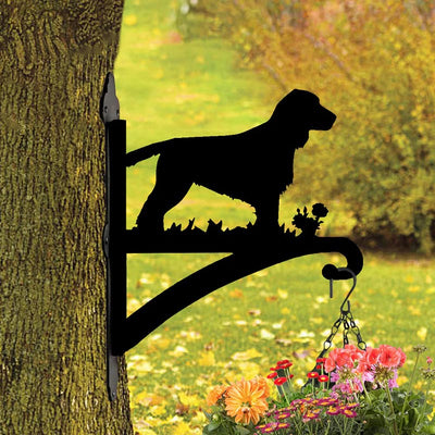 Cocker Spaniel Dog Metal Hanging Bracket Plant Stand PS004