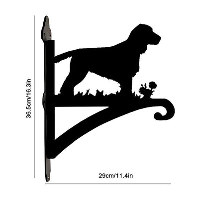 Cocker Spaniel Dog Metal Hanging Bracket Plant Stand PS004