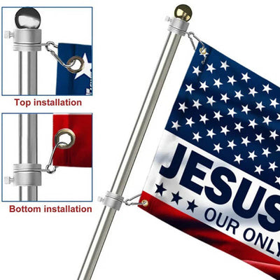 Jesus 2024 Our Only Hope American Flag