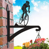 Cyclist Metal Hanging Bracket Plant Stand PS068