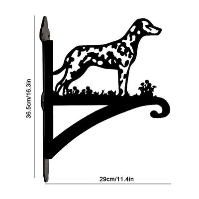 Dalmatian Dog Metal Hanging Bracket Plant Stand PS041