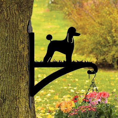 Poodle Dog Metal Hanging Bracket Plant Stand PS017