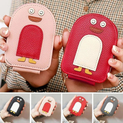 Cute Penguins PU Credit Card Coin Wallet