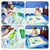 Water Doodle Mat, Aqua Painting Drawing Mat Mess Free Learning Toy Mat