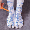 Reflexology Chart Socks with Trigger Point Massage Tool