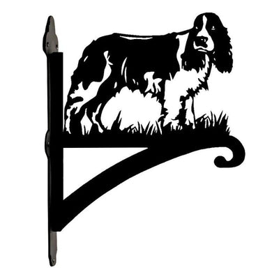 English Springer Spaniel Dog Metal Hanging Bracket Plant Stand PS037