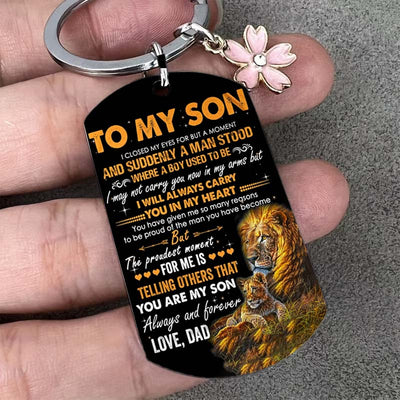 I Will Always Carry You In My Heart - Lion Multi Colors Personalized Keychain