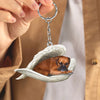 Sleeping Angel Acrylic Keychain Boxer