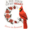 Cardinal Sticker - My Big Piece of Heart Decal🐦