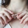 Be Kind...Of A Bi♥ch - Personalized CZ Heart Locket Necklace