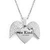 Be Kind...Of A Bi♥ch - Personalized CZ Heart Locket Necklace