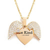 Be Kind...Of A Bi♥ch - Personalized CZ Heart Locket Necklace