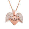 Be Kind...Of A Bi♥ch - Personalized CZ Heart Locket Necklace