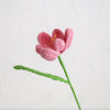 Handmade Knitted Décor Gift - Blooming tulip - Pink