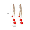 Elegant Pearl Tassel Earrings