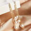 Elegant Pearl Tassel Earrings