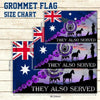 Purple Poppy Australian Grommet Flag They Also Served