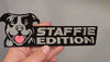 Staffordshire Terrier Car Badge Laser Cutting Car Emblem CE079