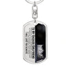 To My Badass Girlfriend - I Will Love You Always - Personalized Keychain