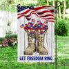 Veteran Boots Flag Thank You Veterans Let Freedom Ring