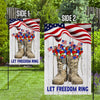 Veteran Boots Flag Thank You Veterans Let Freedom Ring