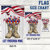 Veteran Boots Flag Thank You Veterans Let Freedom Ring