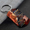 Dad To Son - Never Forget That I Love You - Lion Multi Colors Personalized Keychain - A883