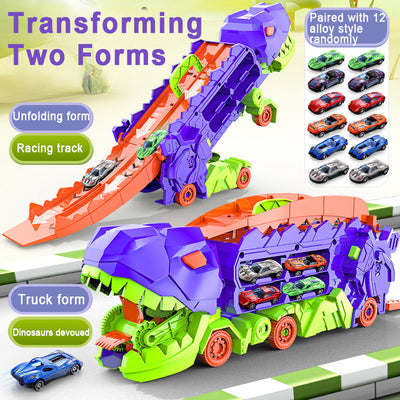 Transport Dinosaur Truck with Foldable Sliding