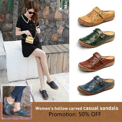 [Wow!! | Last Day 50% OFF] Women's Hollow Carved Casual Sandals