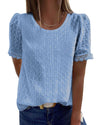 Lace Round Neck Blouse (3 COLORS)