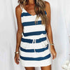 Striped Drawstring Dress