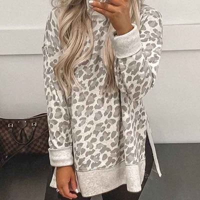 Leopard Print Cozy Sweatshirt