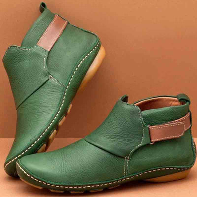 [Last Day Promotion, 50% OFF] Women Casual Comfy Daily Adjustable Soft Leather Booties