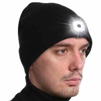 [Hot Sale, 50% OFF] Unisex Winter Warm Knit Hat Head Torch Cap