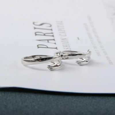 [A Great Personalized Gift, 50% OFF] Couple Hug Ring