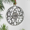 SOLID PEWTER CHRISTMAS TREE ORNAMENT