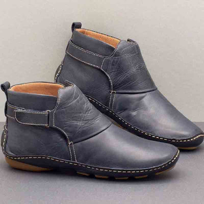 [Last Day Promotion, 50% OFF] Women Casual Comfy Daily Adjustable Soft Leather Booties