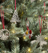 SOLID PEWTER CHRISTMAS TREE ORNAMENT