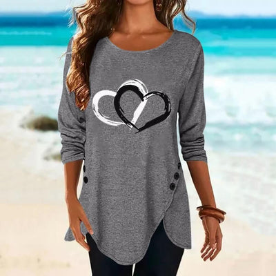 Stealing Hearts Long-Sleeved Top