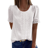 Lace Round Neck Blouse (3 COLORS)