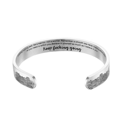 "A Smooth Sea Never Made A Skilled Sailor" Bracelet