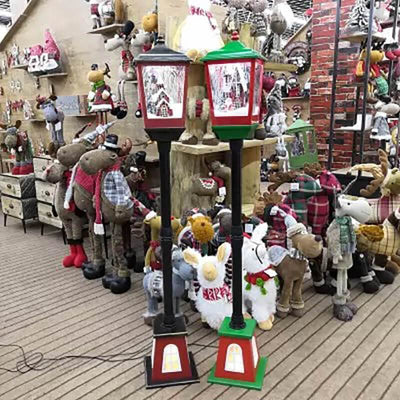 【 50% Off+Free Shipping】Electric snowing music street lamp Christmas decorations🎉