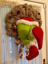 How the Christmas thief Stole Christmas Burlap Wreath